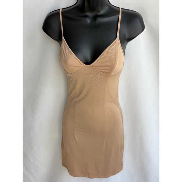 I am Gia Mesh Slip Shapewear Dress Nude Size S Basics Undergarment Shaper - Picture 1 of 10